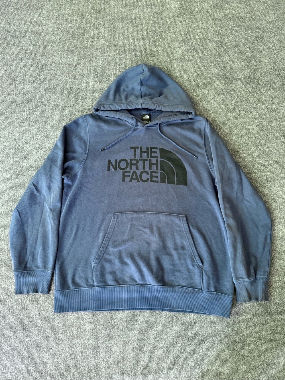 The North Face Men's L Blue Logo Pullover Hoodie